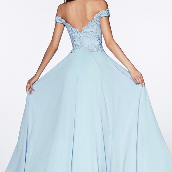 Sweetheart Neck Off Shoulder Prom Dress CD7258 - Picture 5 of 6